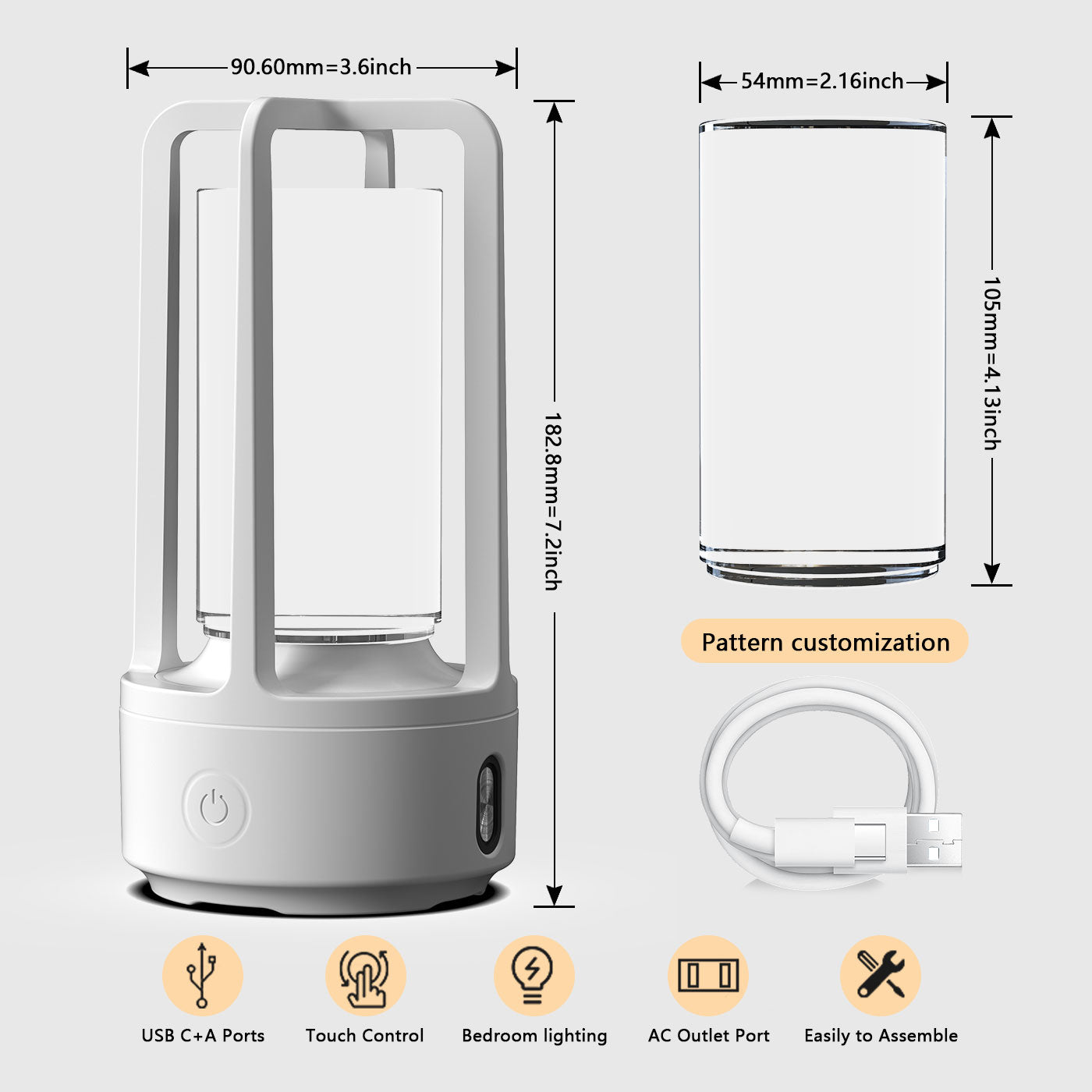 Audio Acrylic Crystal Lamp And Bluetooth Speaker